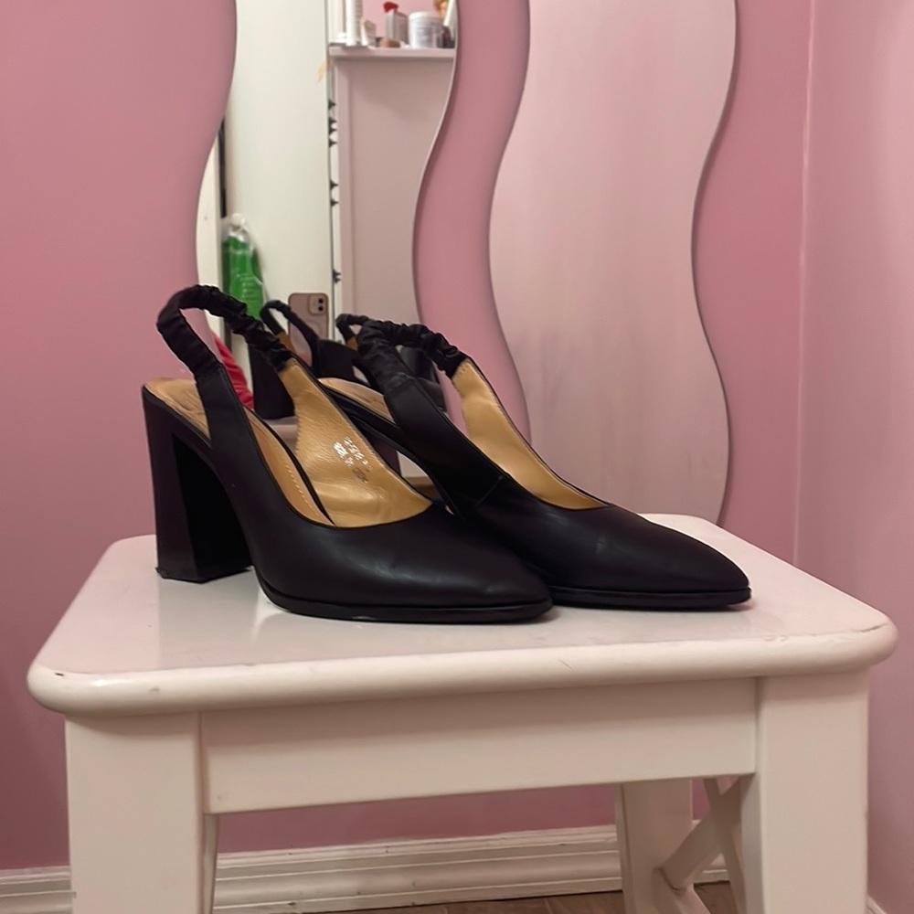 Slingback block heels